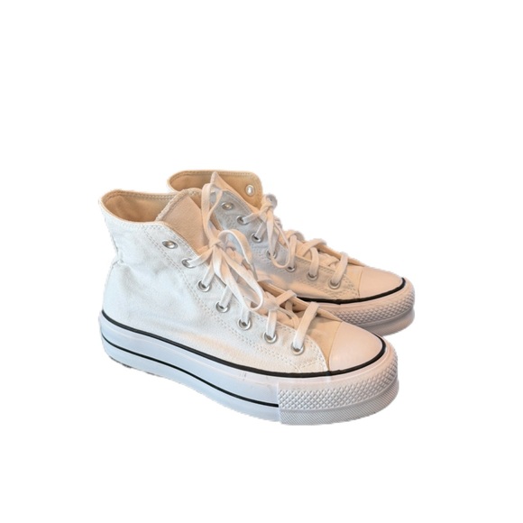 Converse Chuck Taylor All Star Lift Platform Canvas High Top Women’s 6.5 White - Picture 2 of 15